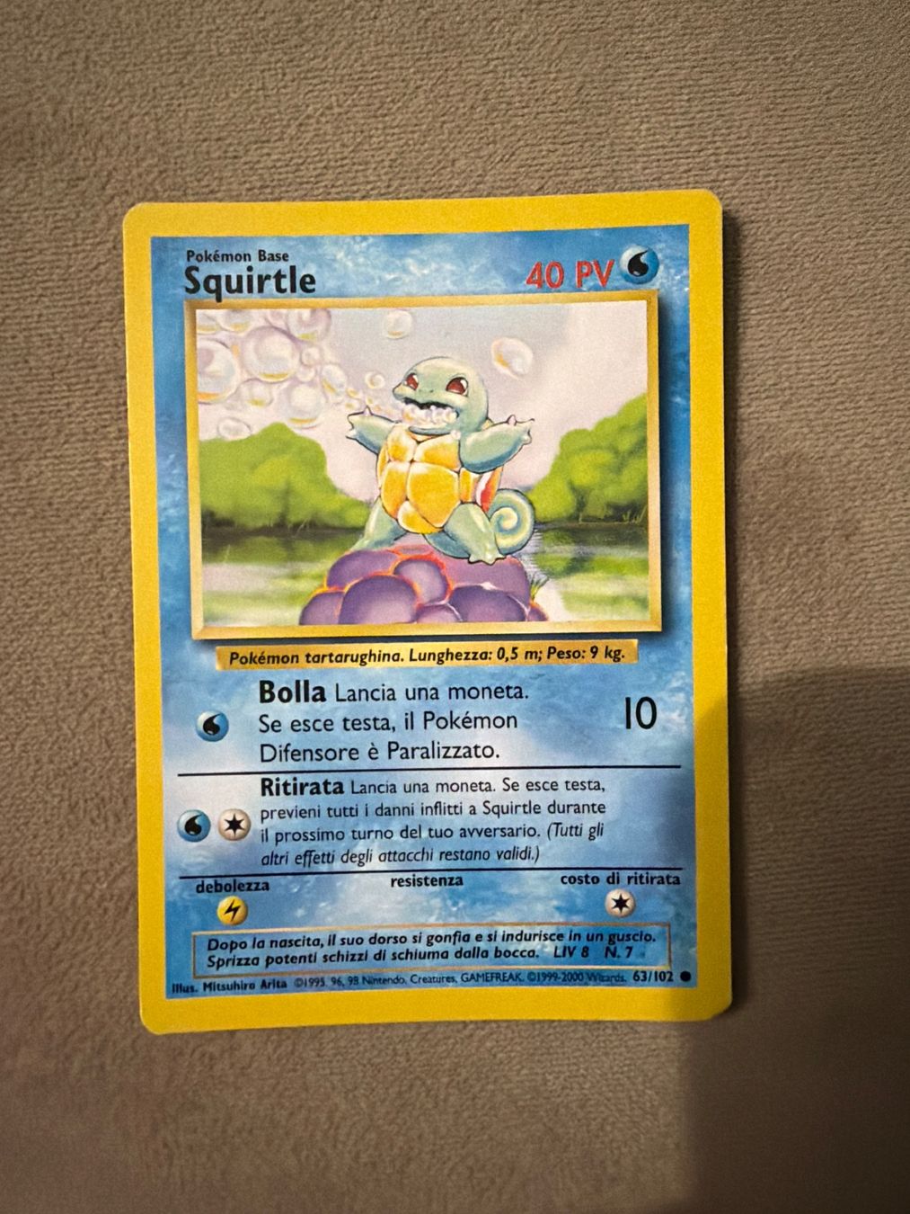 Pokémon Carte collezionabili: Pokemon Squirtle 63 / 102 – Usato da untersiggenthal venduto da stephanymar