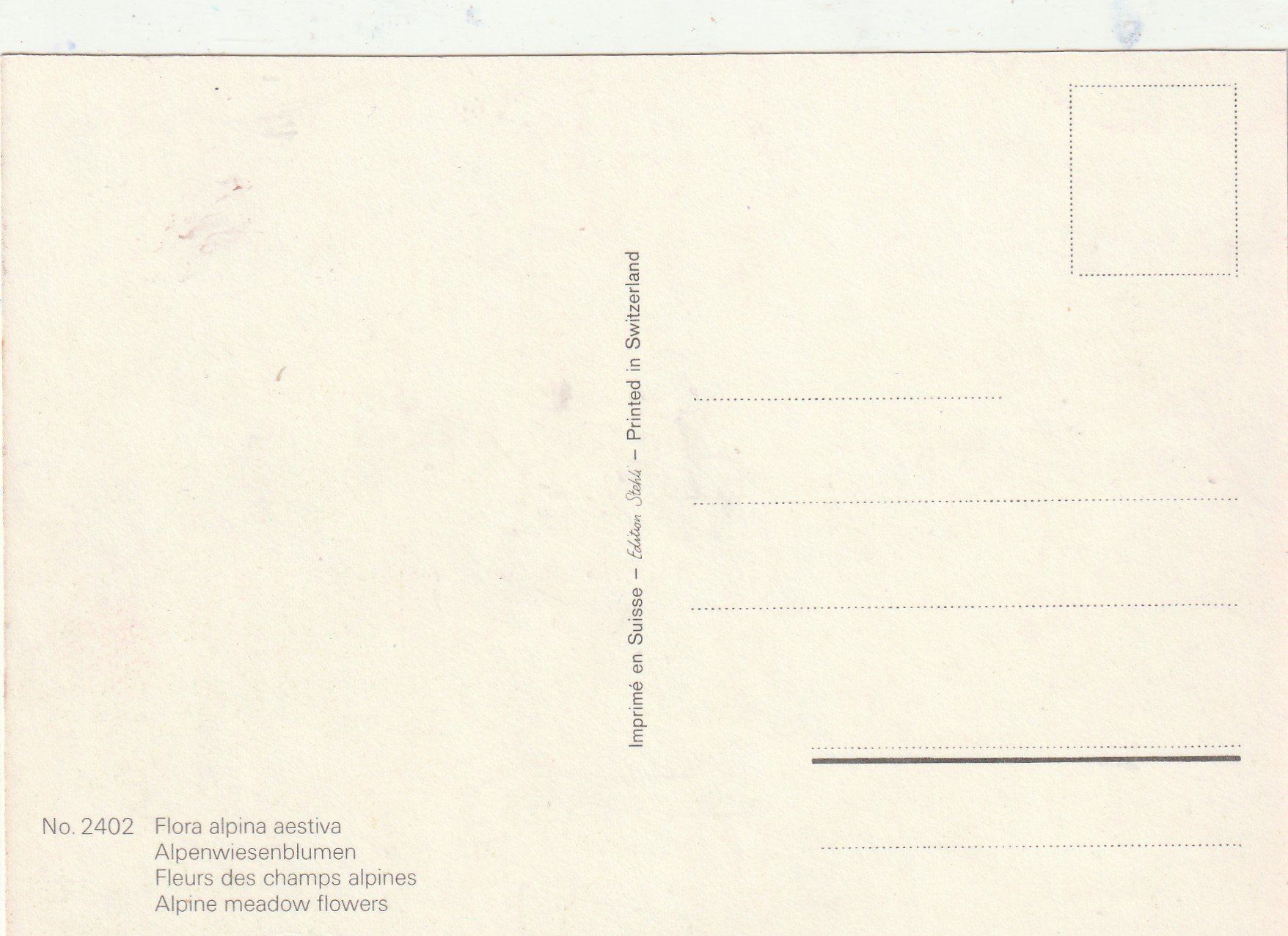 Cartoline postali: Blumenkarte – Usato da Lumbrein venduto da made02 1