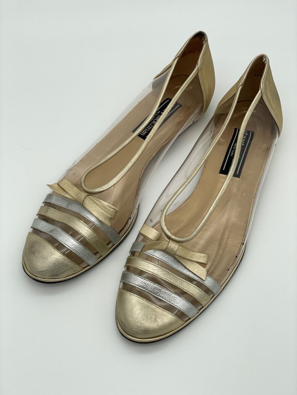 Stuart Weitzman Scarpe da donna: Stuart Weitzman Metallic Striped Clear EU 42.5 – Usato da Zürich venduto da shoe_shop 2