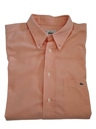 Chemise Lacoste saumon vintage, taille 44 -