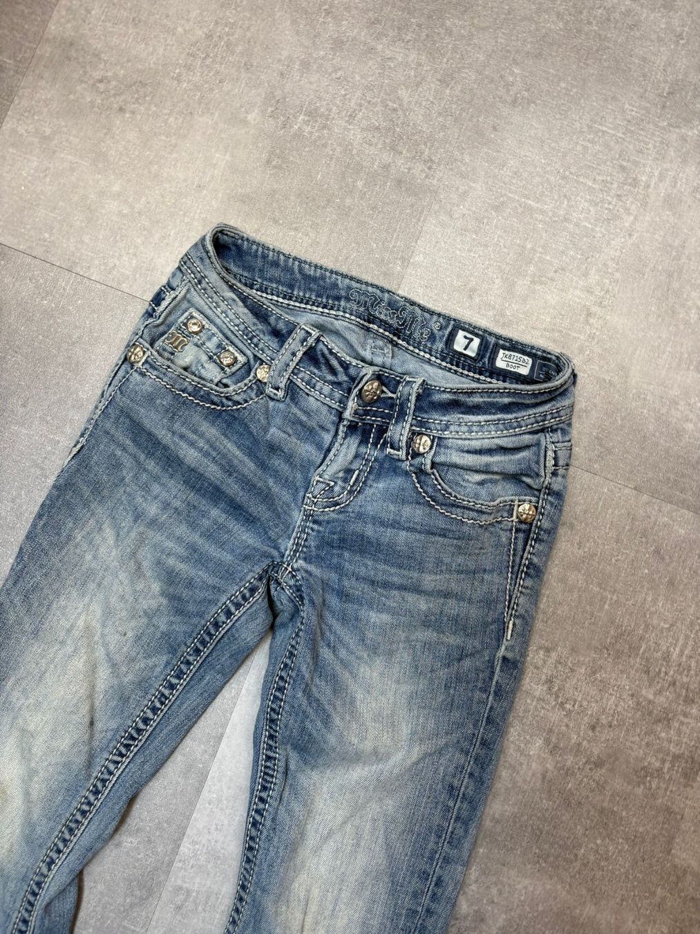 Jeans: Miss Me Bootcut Flared Jeans - Grösse XXS – Nuovo (secondo la descrizione) da Werdenberg venduto da hase.vintage 3
