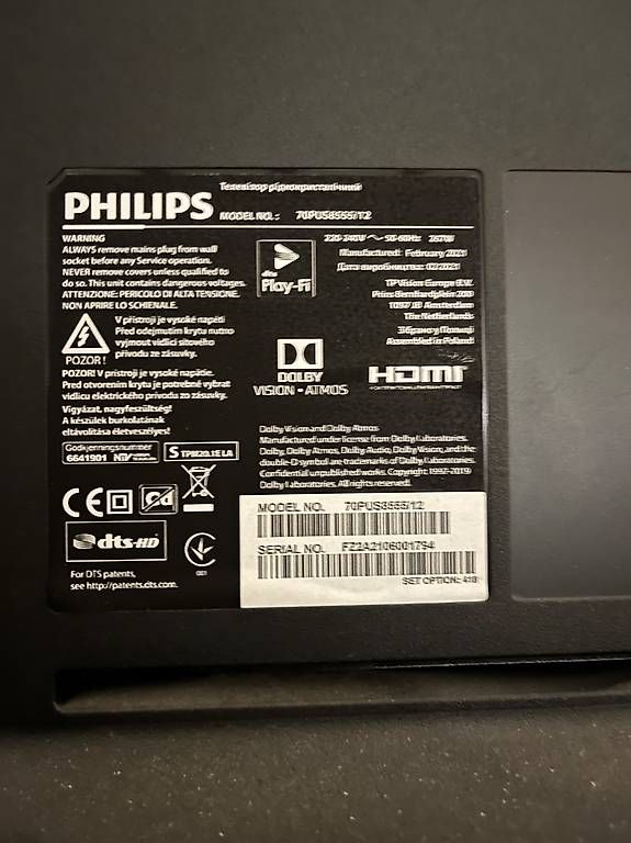 Philips Appareils TV: Philips TV 70 Zoll – D'occasion à Stettlen par mel_tg52 1