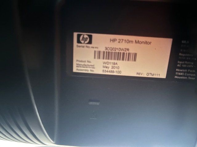 Hewlett Packard Monitor: Monitor HP 2710m – Usato da Laufen venduto da Schmidlin 2
