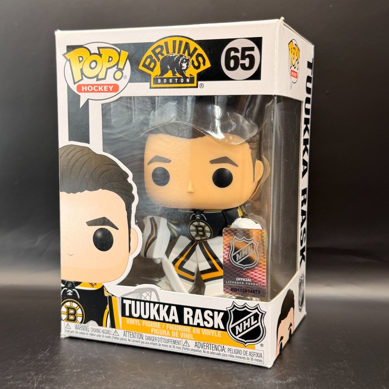 Funko Statuette: Funko Pop! NHL Tuukka Rask 65 – Usato da Düdingen venduto da Nerdworld