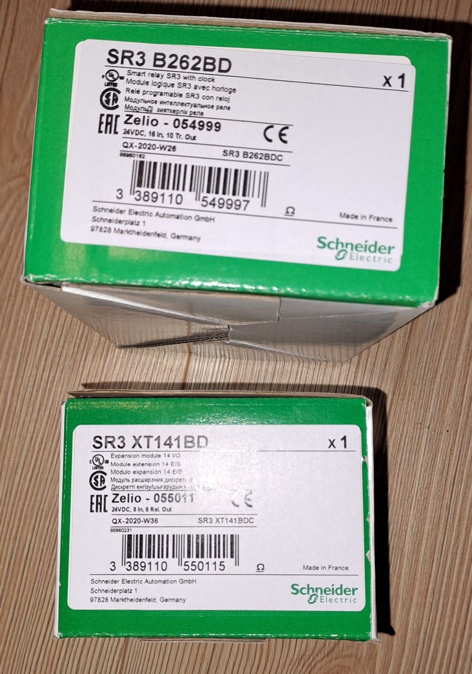 Schneider Componenti elettronici: Schneider Zelio SR3 – Nuovo e nell'imballaggio originale da Les Reussilles venduto da Christoph2048