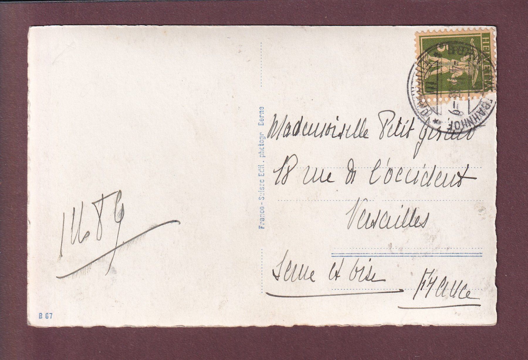 Cartoline postali: BERN - Bärengraben - 1933 – Usato da Pully venduto da nicecards 1