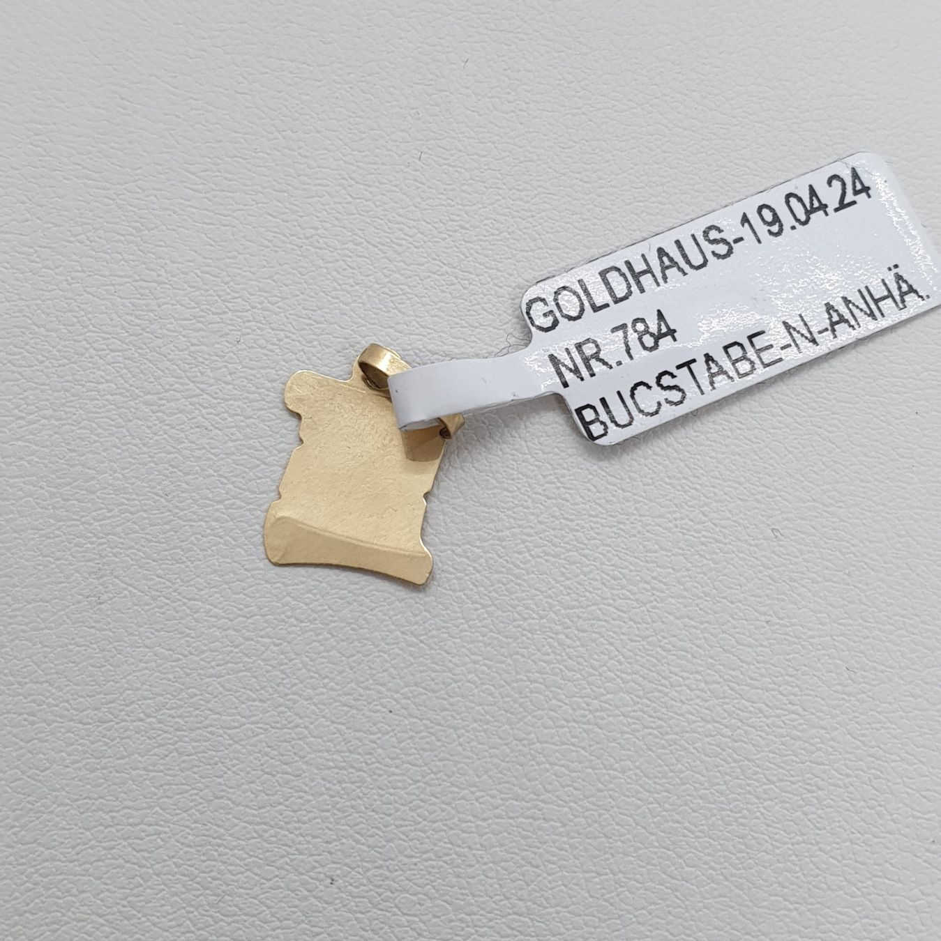 Ciondoli: Echt 14K Gold - Anhänger Buchstabe N – Usato da Luzern venduto da Luzern-Goldhaus 2