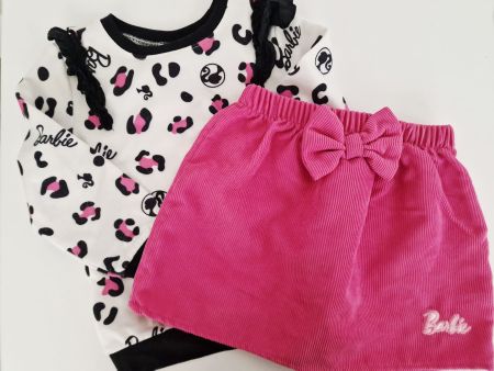Mädchen Set Pullover & Rock Barbie Mattel Gr. 110 4-5Y
