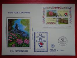 FDC XXL Luxe FRANCE/Cachet 1993 et 1994 Salon du timbre