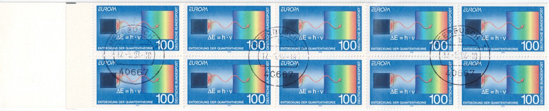Alle Briefmarken: BRD 1994, Markenheft postfrisch und ET Stempel – Gebraucht aus Kriens von goofy46 1