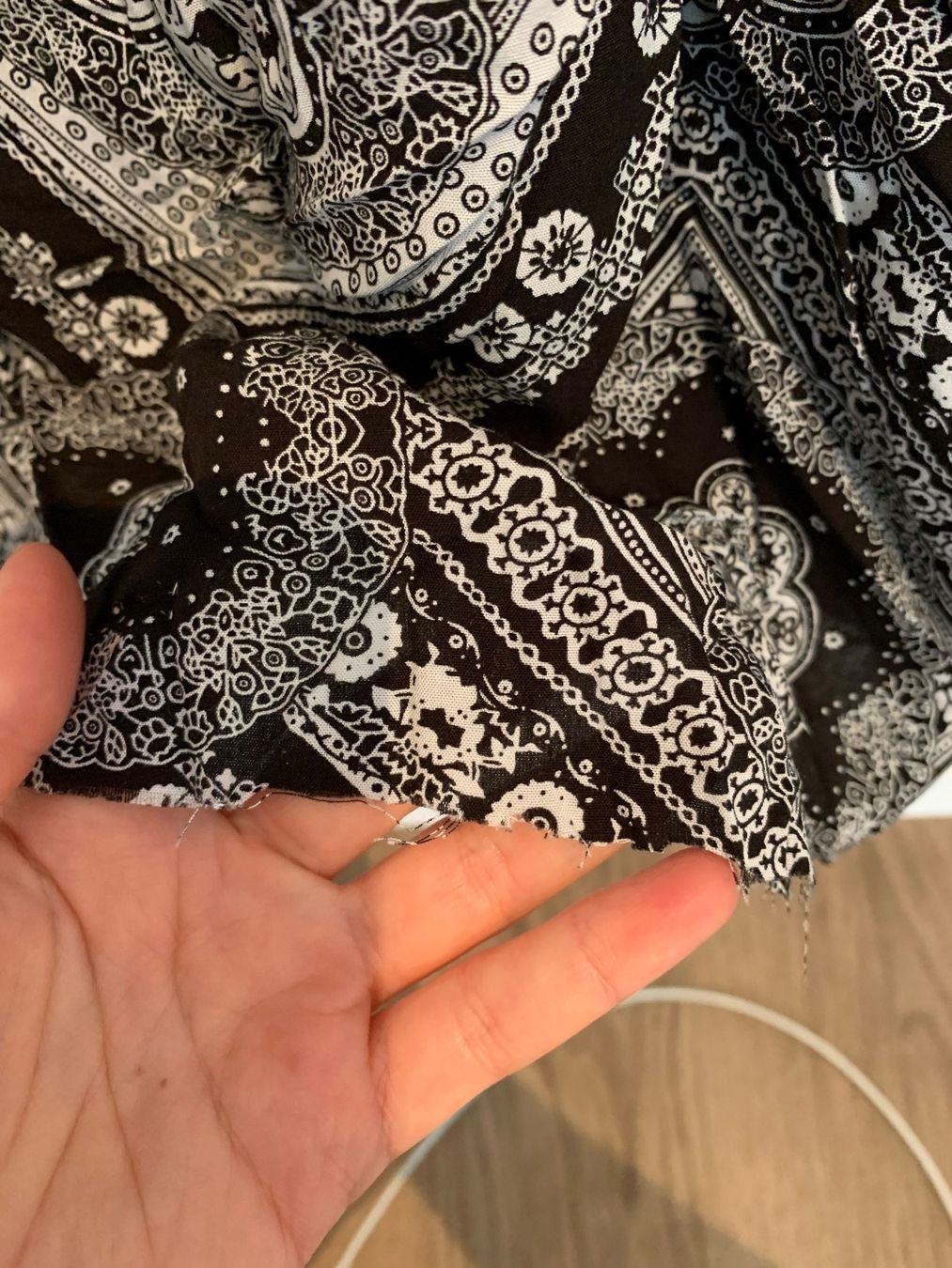 Vestiti: Kleid Maxikleid schwarz weiss Muster Gr. S – Usato da Fislisbach venduto da KolibriSecondhand 6