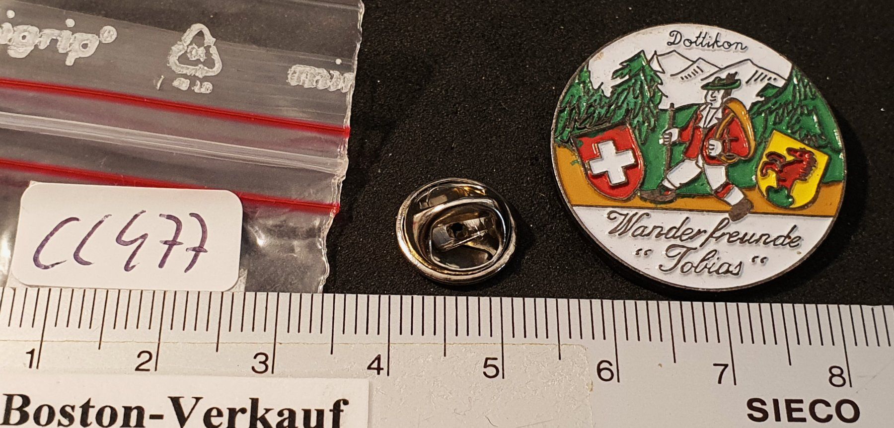 Placchette & Badge: CC477 - Pin Wanderfreunde Tobias Dottikon – Usato da Reinach BL venduto da Boston-Verkauf 1