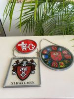 Fensterbilder in Blei gefasst ! 3 Stk. zusammen ! Nidwalden