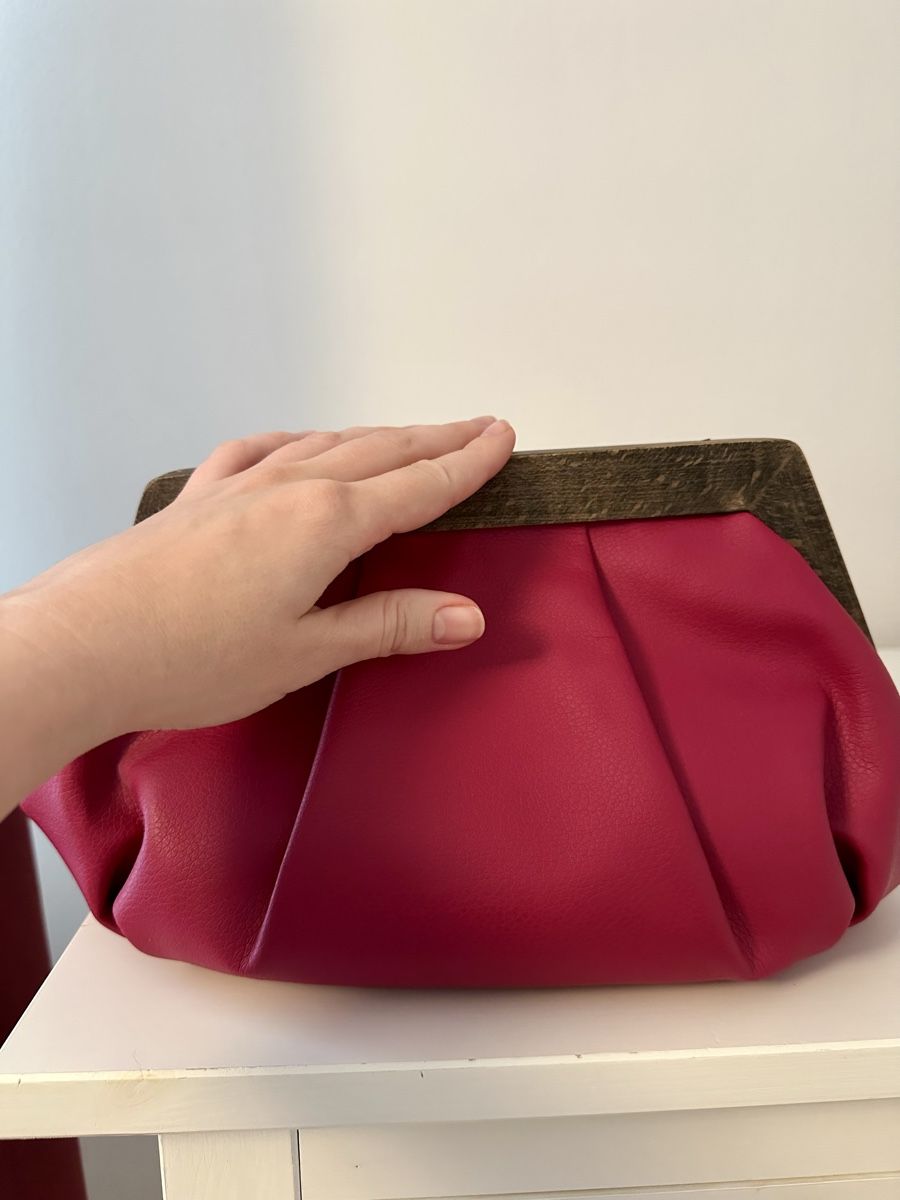 Borse da donna: Redcrow Retro-Chic Raspberry Pink Clutch Bag – Nuovo (secondo la descrizione) da Langnau am Albis venduto da vitaklimova 1