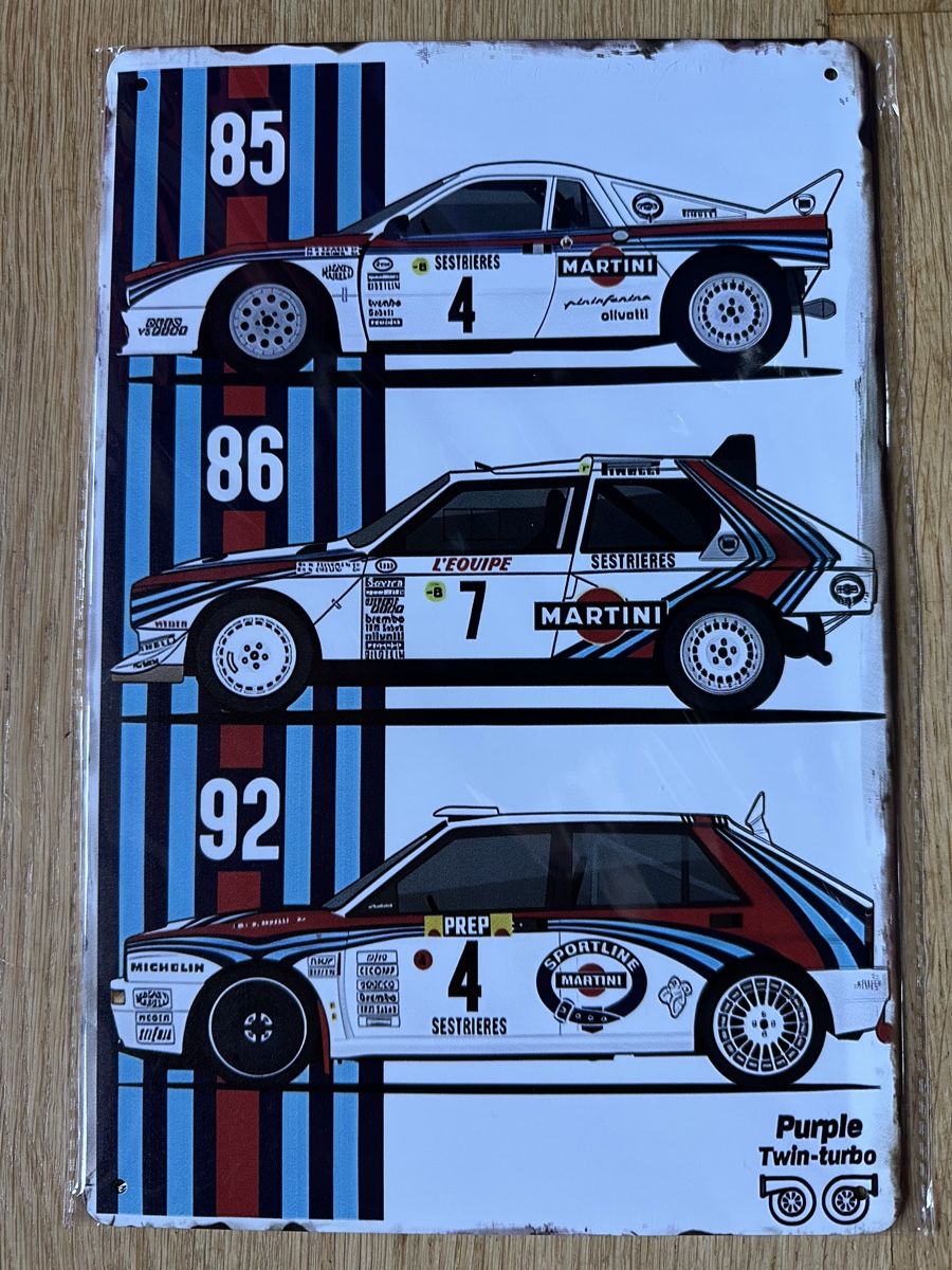 Insegne: Lancia Rallye martini Oldtimer integrale  – Nuovo (secondo la descrizione) da Reinach AG venduto da rares75