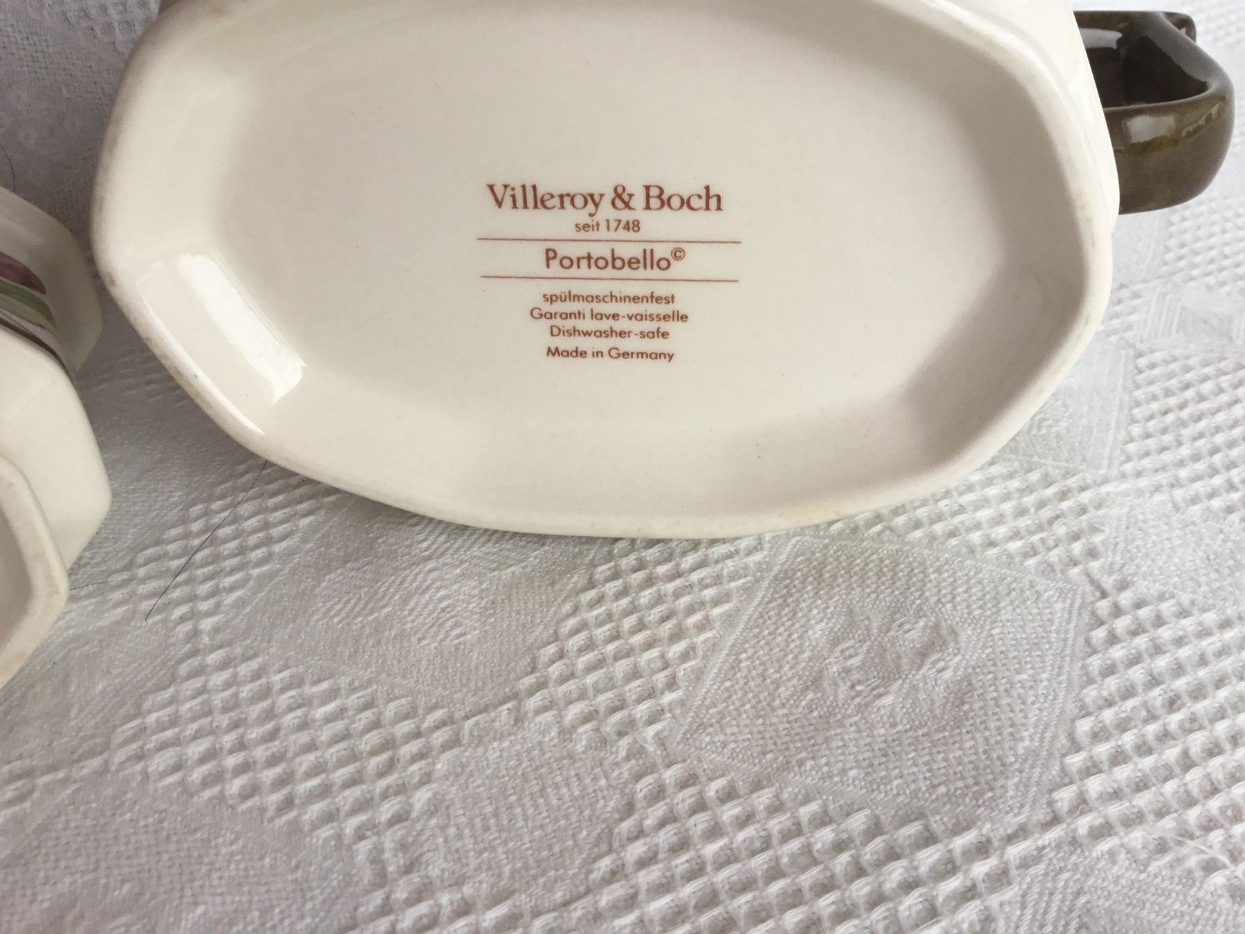 Villeroy & Boch Set di piatti: 3 Teile Villeroy & Boch Portobello – Usato da St. Gallen venduto da chamilla 2