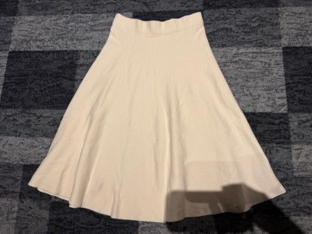 Damen Strick Rock Jupe Weiss Gr M Herbst Winter