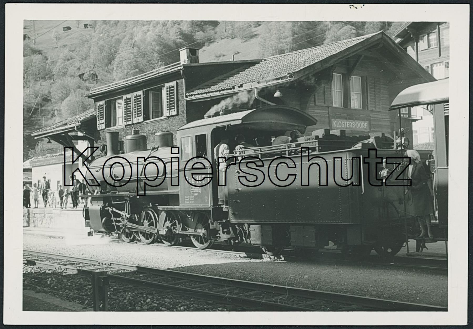 Cartoline postali: GRS Klosters Dorf - Rhätische Bahn RhB – Usato da Schindellegi venduto da leecollect