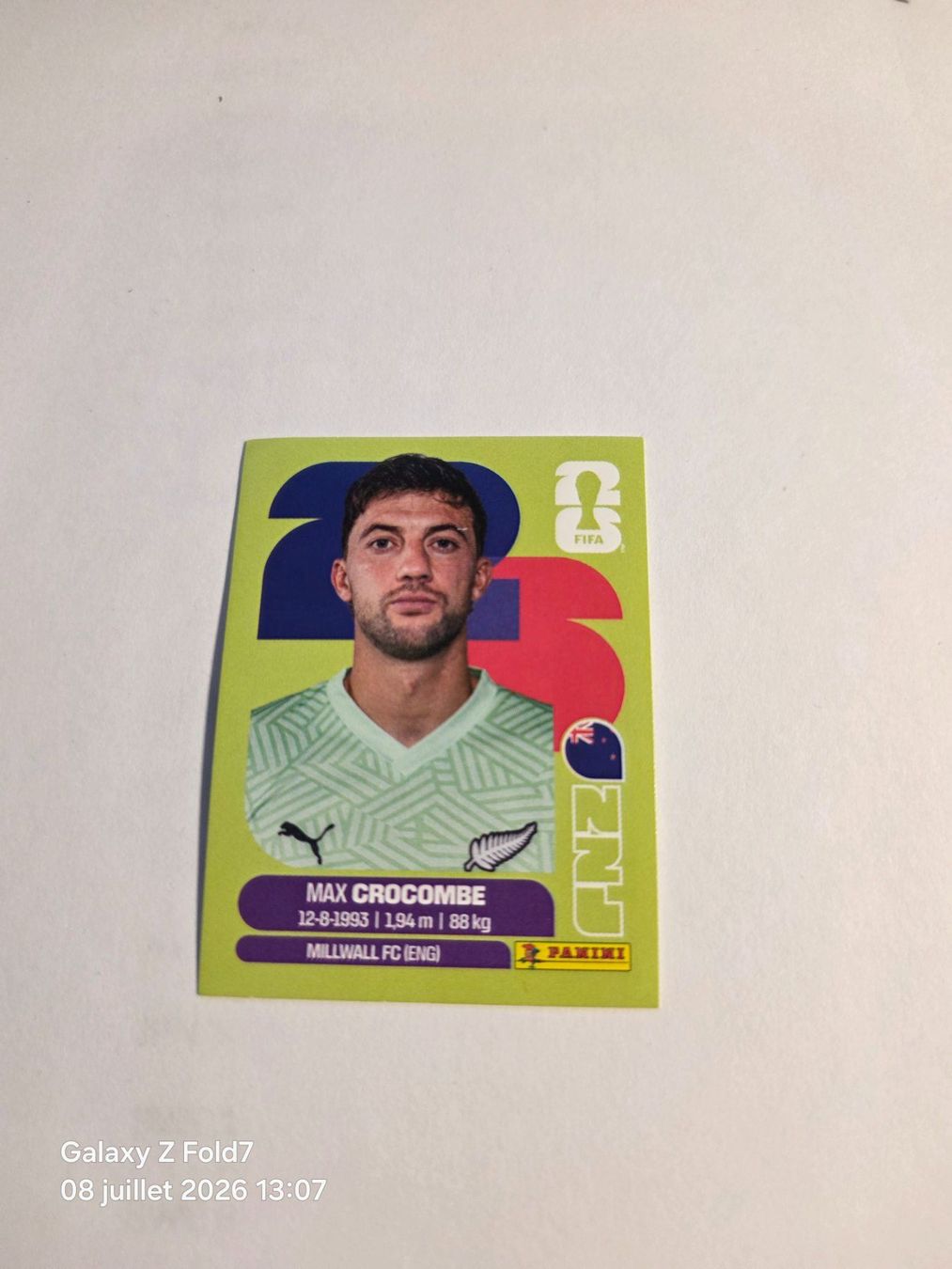 Panini Carte collezionabili: Panini  2026 MAX CROCOMBE NZL 2 – Nuovo (secondo la descrizione) da Grand-Lancy venduto da Seo67