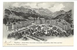 Engelberg (OW) Grand Hôtel - Hôtel Titlis - Post - um 1910
