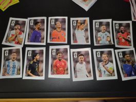 Alle 12 Coca Cola Panini Sticker - Komplettes Set CC01-CC12