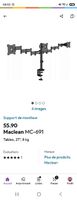 FR/EN/DE Support 3 moniteurs écrans PC 27"