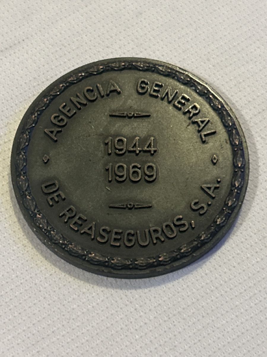 Médailles: Antike Medaille, Agencia General de Reaseguros, 1944-1969(I) – D'occasion à Aarau par bro_9zsg 1