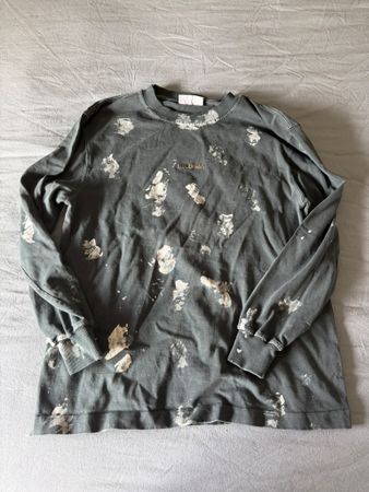 Langarmshirt Han Kjobenhavn grau mit Muster Grösse M