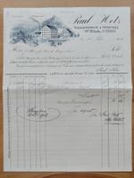 Antike Rechnung Briefkopf Lithographie Wila ZH  1904