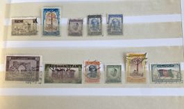 Collection of 12 Afghanistan Postage Stamps Used