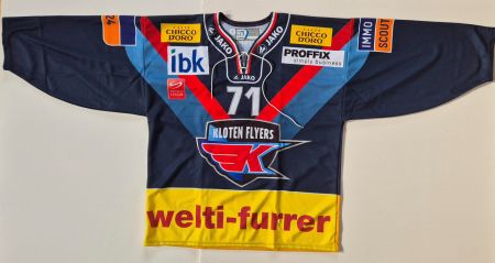 Trikot EHC Kloten #71 Michel Zeiter Signiert!