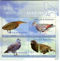 Block "Vögel". Antigua und Barbuda
