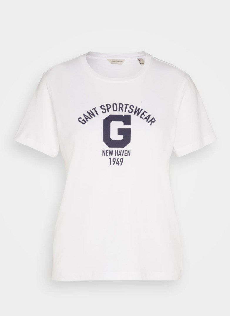 Gant T-Shirts: Gant white t-shirt with print – Gebraucht aus Affoltern am Albis von Katarinushka 1