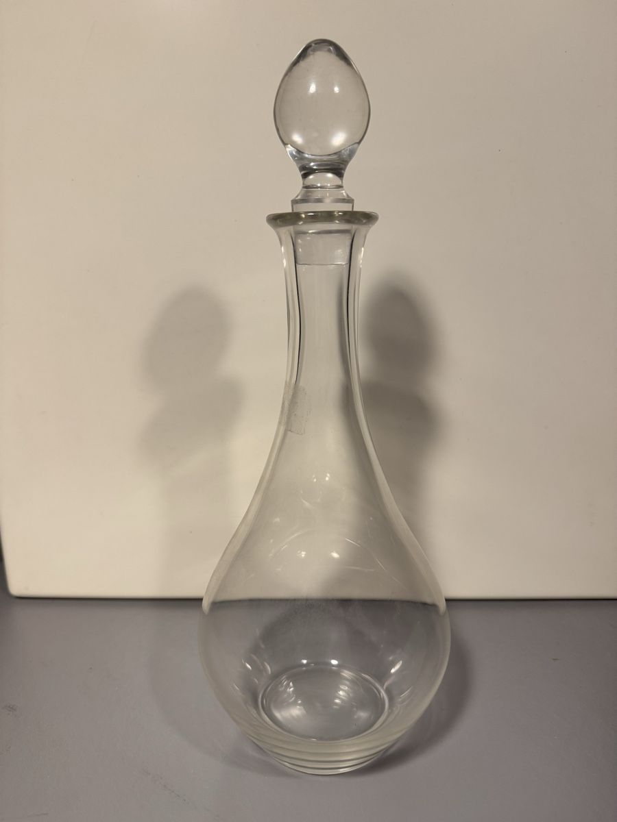 Caraffe: Glas-Karaffe Weinkaraffe Dekanter mit Stopfen - Design – Usato da Zürich venduto da Nobs1 1