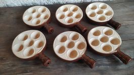 6 caquelons pour escargots