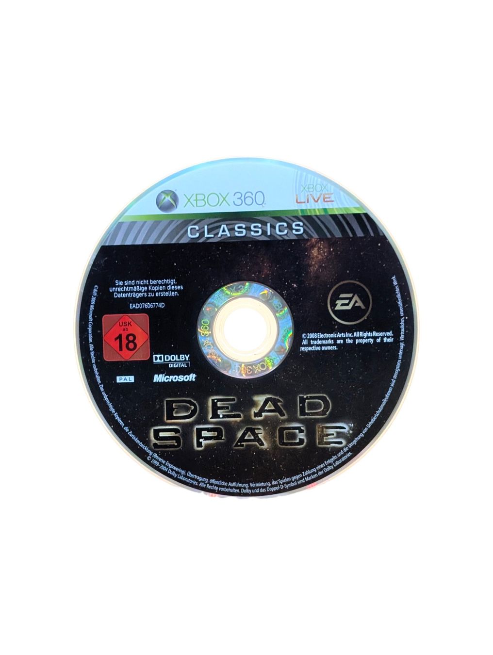 Microsoft Giochi: Dead Space Xbox 360 Nur CD – Usato da Domat/Ems venduto da IsseldorsShop