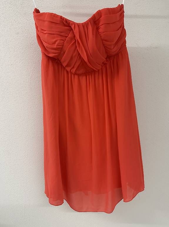 Vestiti: Lachsfarbenes, trägerloses Kleid, Gr L – Usato da Zürich venduto da mel_v8qp