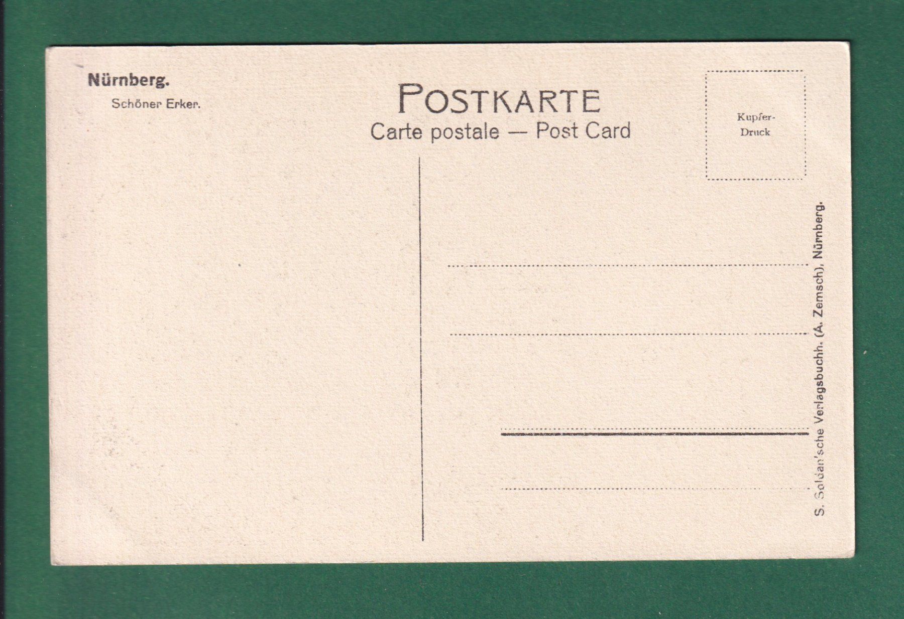 Cartes postales: NÜRNBERG - Schöner Erker – D'occasion à Pully par nicecards-shop 1