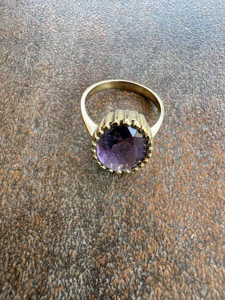 Ringe: Ring 333 Gold Amethyst oval Damenring – Gebraucht aus Tuggen von sunny715 2