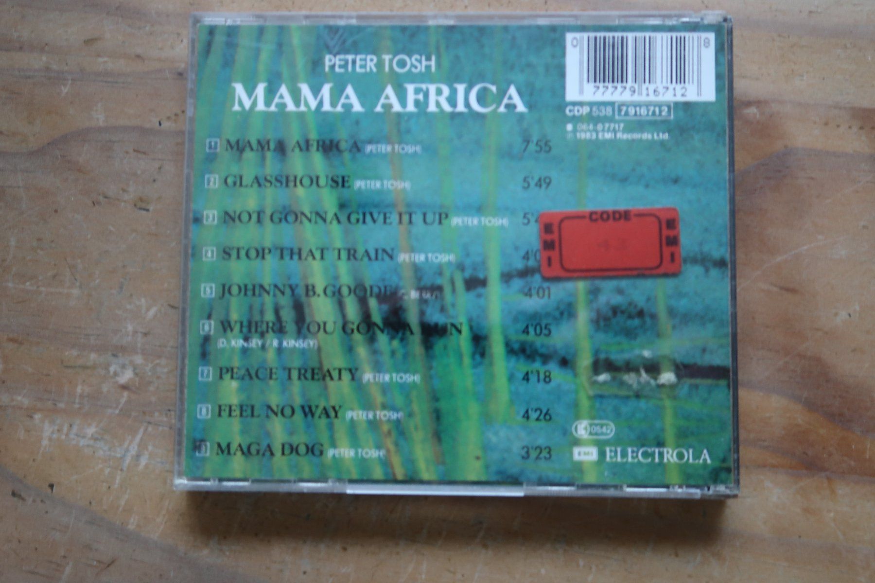 CD: PETER TOSH - MAMA AFRICA - CD – Usato da Basel venduto da Patiscat 1