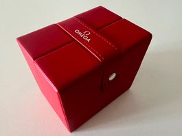 OMEGA current red leather service/travel box, LAST PIECE!