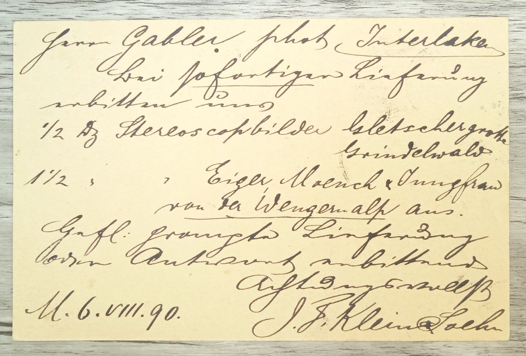 Tutti i francobolli: TR69 Carte Postale + Timbre Suisse 1890 – Usato da Cousset venduto da Patrick_Collections 1