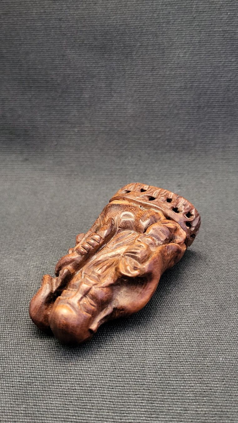 Figuren: Holz-Schnitzerei BUDDHA /Netsuke – Gebraucht aus Basel von spinne02 6