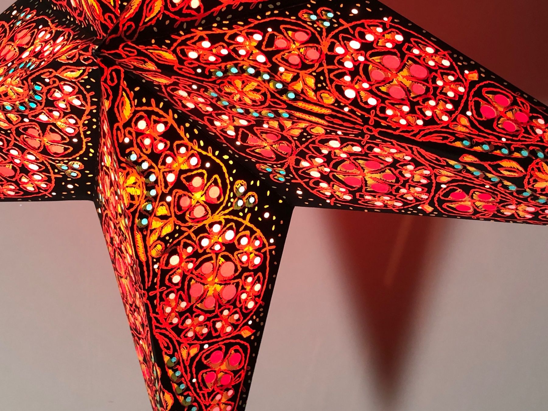 Ghirlande e barre luminose: Leuchtstern - kalea red - 60cm / mit Kabel + LED – Nuovo e nell'imballaggio originale da Bergdietikon venduto da Garak 6