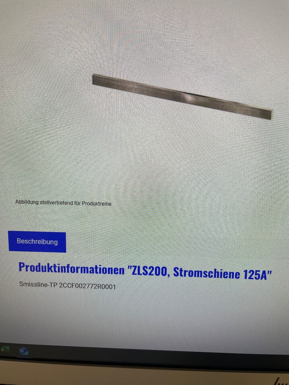 Profile: ABB Stromschiene ZLS200; 125A; Länge 1975mm – Neu (gemäss Beschreibung) aus Langendorf von Whydro