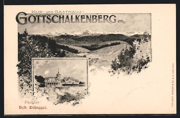 Cartoline postali: Gottschalkenberg, Blick ins Land, Gastha – Usato da Berlin venduto da bartko-reher