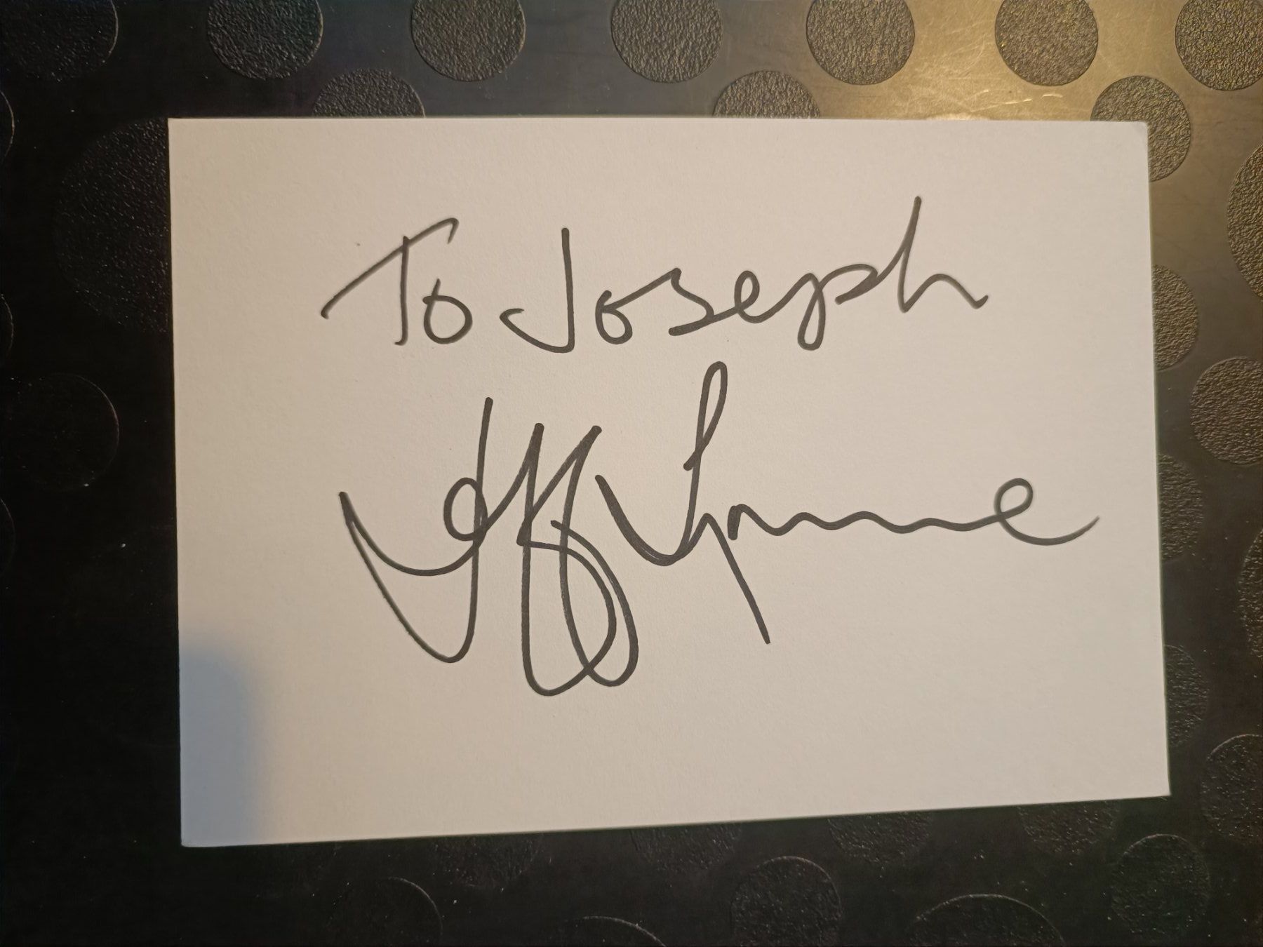 Autografi: Jeff Lynn / ELO - persönlich gesammelt – Usato da Menziken venduto da Artographs