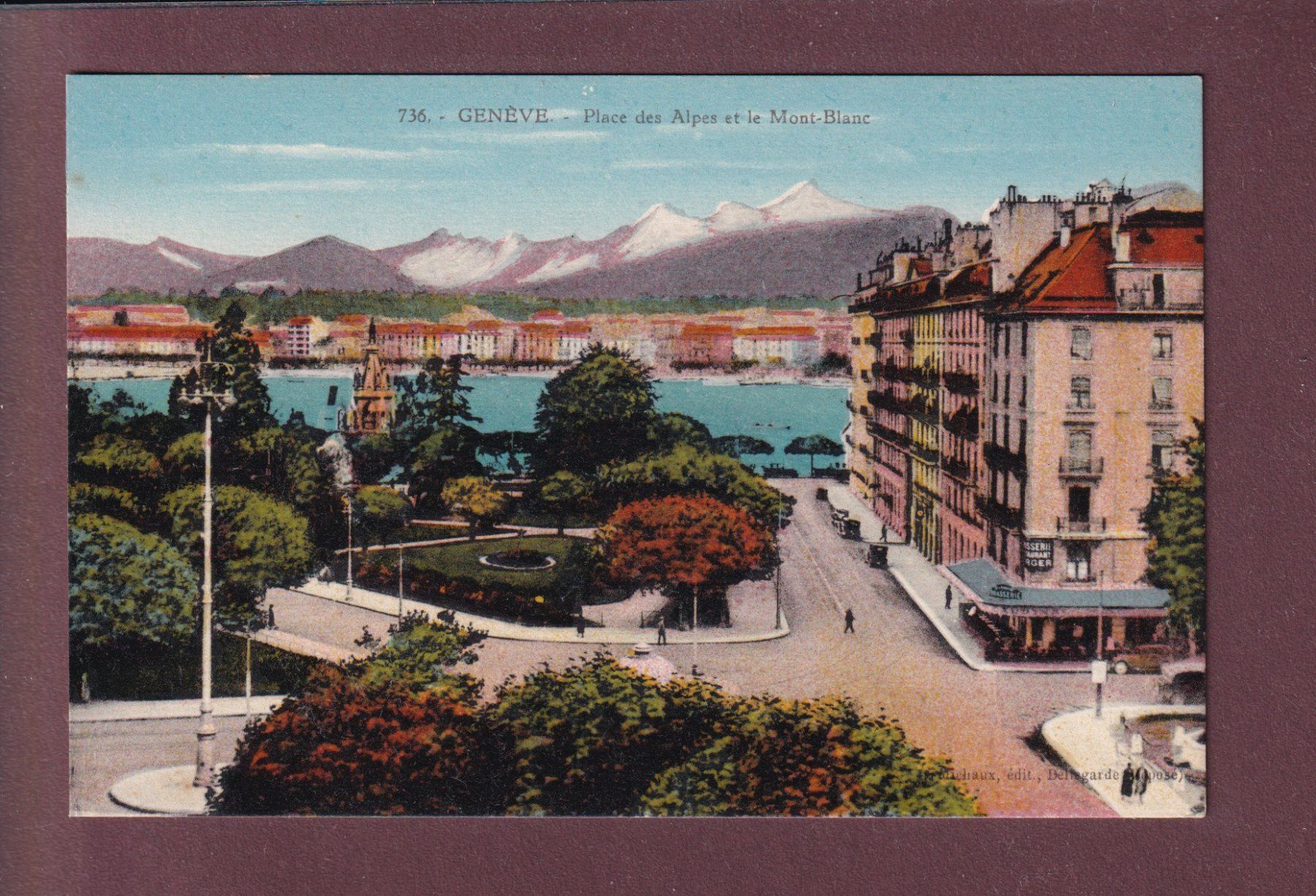Cartoline postali: GENEVE - Place des Alpes – Usato da Pully venduto da nicecards