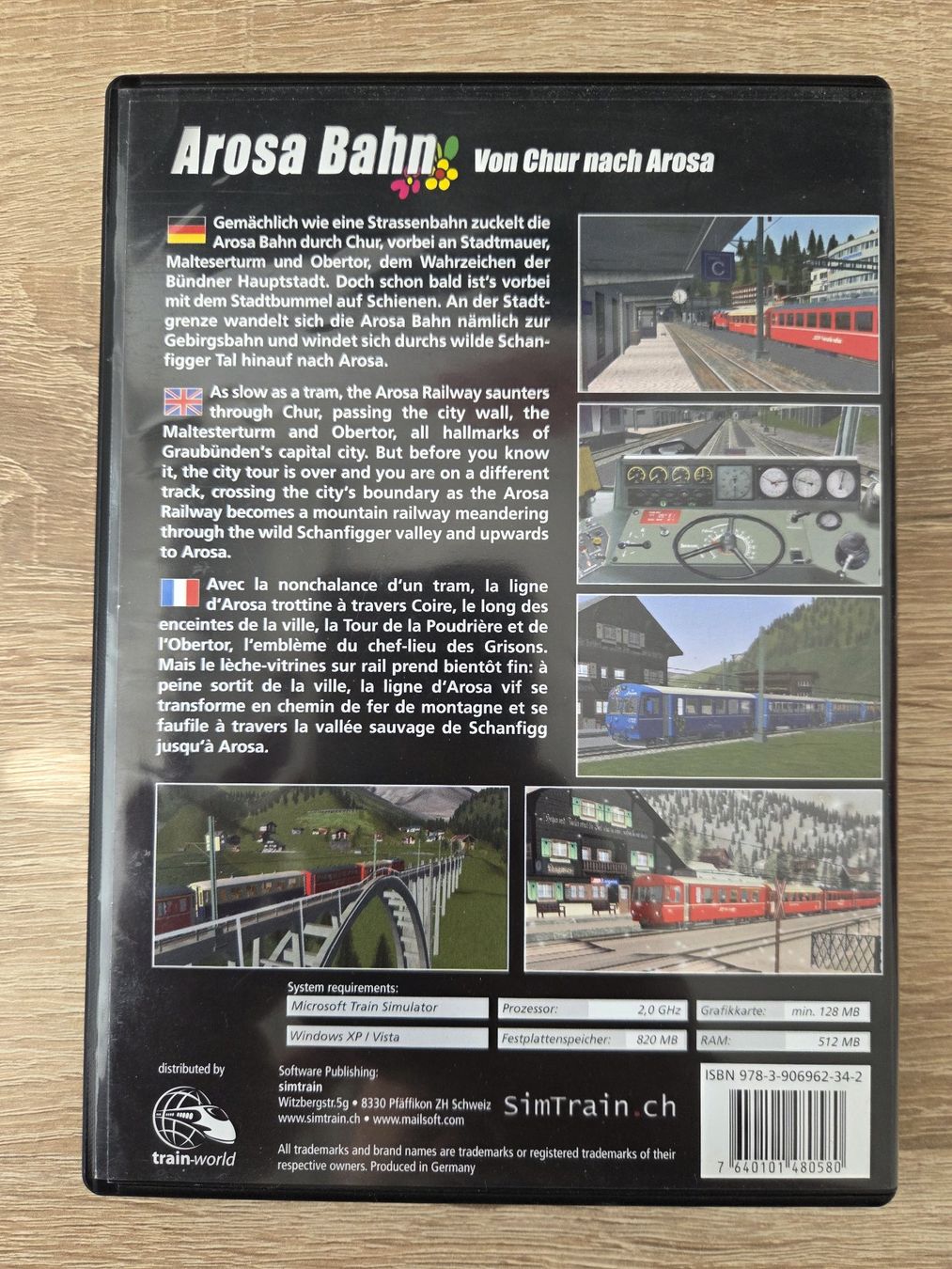 Jeux: Arosa Bahn for Microsoft Train Simulator Multilanguage - PC – D'occasion à Carouge GE par Franllo 1