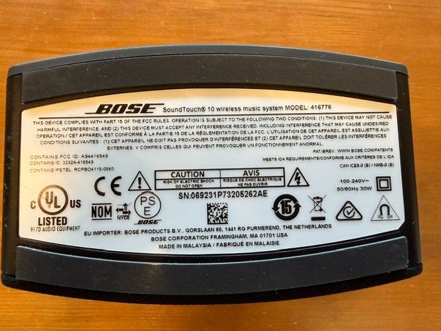 Bose Casse acustiche: Bose SoundTouch 10 Wireless System schwarz gebraucht – Usato da Tegerfelden venduto da Wotan01 1